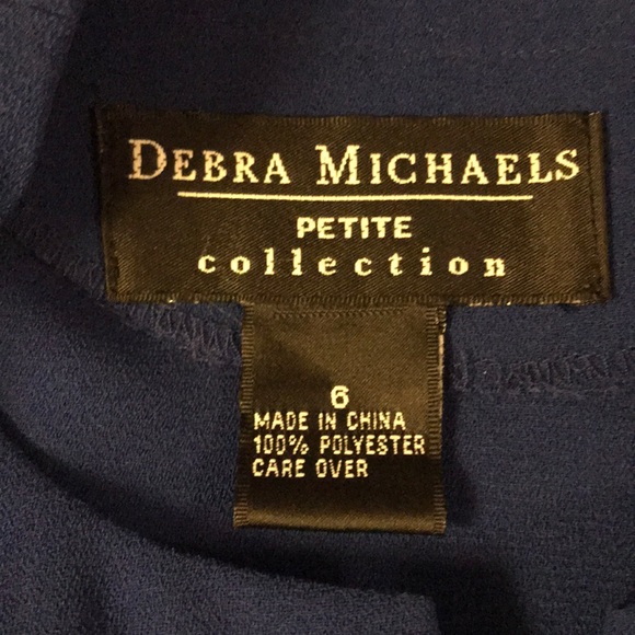 Debra Michaels Petite Blue Dress - Picture 5 of 7